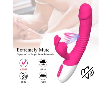 Wibrator- Silicone Vibrator USB 7 Powerful Licking and Thrusting Modes - 9