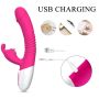 Wibrator- Silicone Vibrator USB 7 Powerful Licking and Thrusting Modes - 4