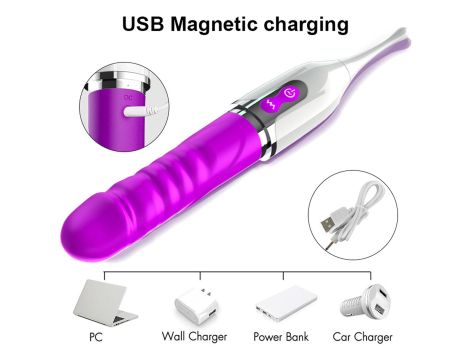 Stymulator- Stimulator clitoris, USB Magnetic charging, 7 Frequency Vibration - 6