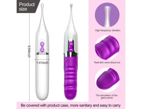 Stymulator- Stimulator clitoris, USB Magnetic charging, 7 Frequency Vibration - 13