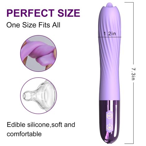 Wibrator-Silicone Vibrator USB, 10 vibration modes, Heating - 7