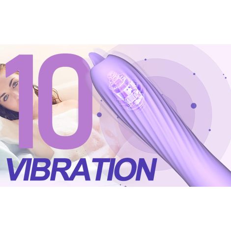 Wibrator-Silicone Vibrator USB, 10 vibration modes, Heating - 9