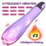 Wibrator-Silicone Vibrator USB, 10 vibration modes, Heating - 4