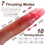 Wibrator-Silicone, 10 vibration modes 7 thrusting function, Heating - 5