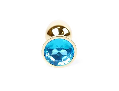 Plug-Jewellery Gold PLUG- Light Blue