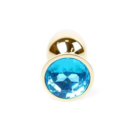 Plug-Jewellery Gold PLUG- Light Blue