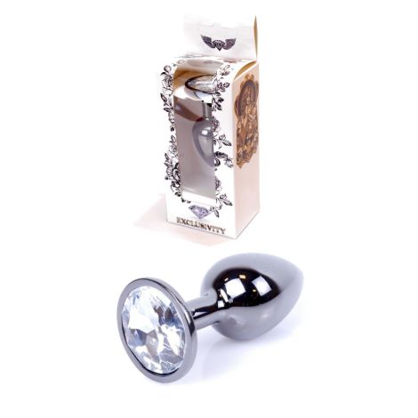 Plug-Jewellery Dark Silver PLUG- Clear - 8