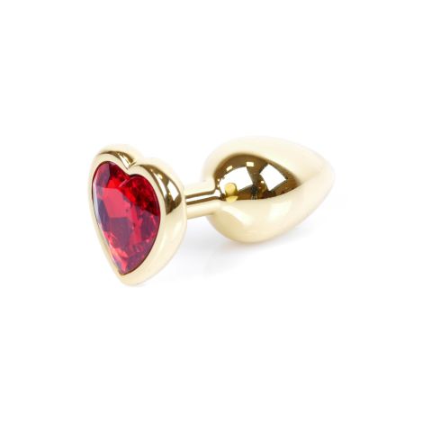 Plug-Jewellery Gold  Heart PLUG- Red - 6