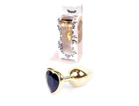 Plug-Jewellery Gold  Heart PLUG- Black - 8