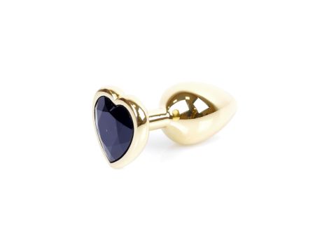 Plug-Jewellery Gold  Heart PLUG- Black - 6