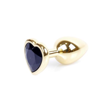 Plug-Jewellery Gold  Heart PLUG- Black - 6