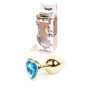 Plug-Jewellery Gold  Heart PLUG- Light Blue - 9