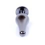 Plug-Jewellery Dark Silver BUTT PLUG- Red - 5