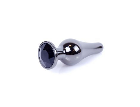 Plug-Jewellery Dark Silver BUTT PLUG- Black - 7