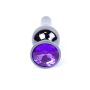 Plug-Jewellery Dark Silver BUTT PLUG- Purple - 2