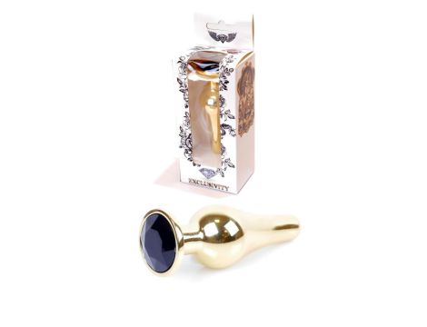 Plug-Jewellery Gold BUTT PLUG- Black - 9