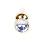 Plug-Jewellery Gold BUTT PLUG- Clear - 2