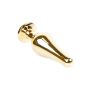 Plug-Jewellery Gold BUTT PLUG- Clear - 3