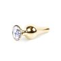 Plug-Jewellery Gold BUTT PLUG- Clear - 8