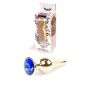 Plug-Jewellery Gold BUTT PLUG- Dark Blue - 10