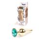 Plug-Jewellery Gold BUTT PLUG- Green - 10