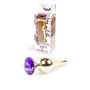 Plug-Jewellery Gold BUTT PLUG- Purple - 10