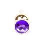 Plug-Jewellery Gold BUTT PLUG- Purple - 2