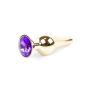 Plug-Jewellery Gold BUTT PLUG- Purple - 8