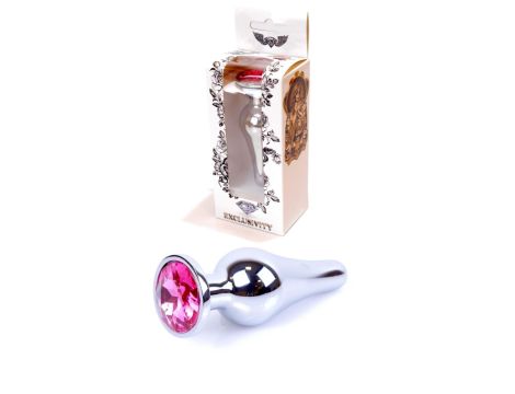 Plug-Jewellery Silver BUTT PLUG- Pink - 9