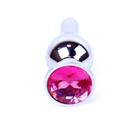 Plug-Jewellery Silver BUTT PLUG- Pink