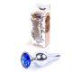 Plug-Jewellery Silver BUTT PLUG- Dark Blue - 10