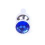 Plug-Jewellery Silver BUTT PLUG- Dark Blue - 2