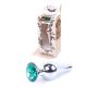 Plug-Jewellery Silver BUTT PLUG- Green - 10