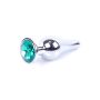 Plug-Jewellery Silver BUTT PLUG- Green - 8