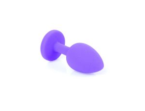 Plug-Jewellery Purple Silicon PLUG Small- Red Diamond - image 2