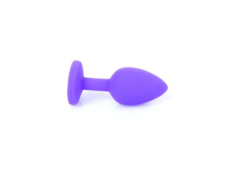 Plug-Jewellery Purple Silicon PLUG Small- Red Diamond - 4