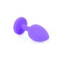 Plug-Jewellery Purple Silicon PLUG Small- Red Diamond - 3