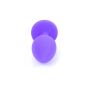 Plug-Jewellery Purple Silicon PLUG Small- Red Diamond - 4