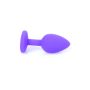 Plug-Jewellery Purple Silicon PLUG Small- Red Diamond - 5