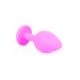 Plug-Jewellery Pink Silicon PLUG Medium- Light Blue Diamond - 4