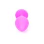 Plug-Jewellery Pink Silicon PLUG Medium- Light Blue Diamond - 5