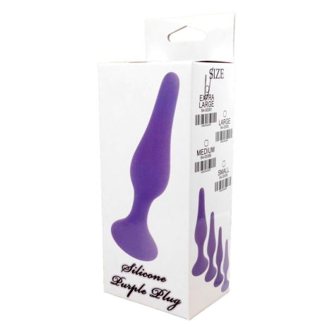 Plug-Silicone Plug Purple - Medium - 5