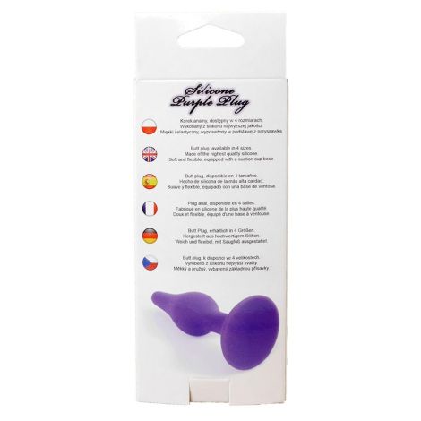 Plug-Silicone Plug Purple - Large - 7