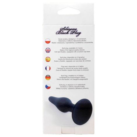 Plug-Silicone Plug Black - Small - 7