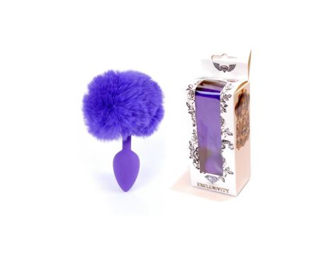 Plug-Jewellery Silicon PLUG - Bunny Tail - Purple - 6