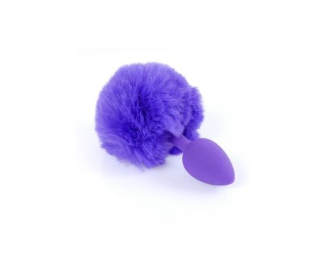 Plug-Jewellery Silicon PLUG - Bunny Tail - Purple