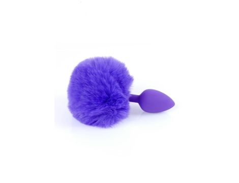 Plug-Jewellery Silicon PLUG - Bunny Tail - Purple - 3