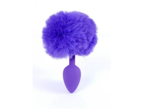 Plug-Jewellery Silicon PLUG - Bunny Tail - Purple - 4