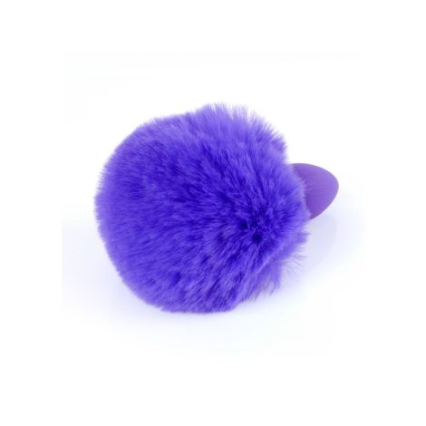 Plug-Jewellery Silicon PLUG - Bunny Tail - Purple - 2