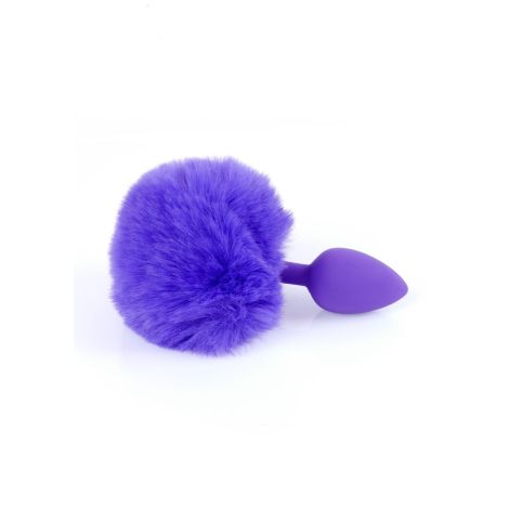 Plug-Jewellery Silicon PLUG - Bunny Tail - Purple - 3